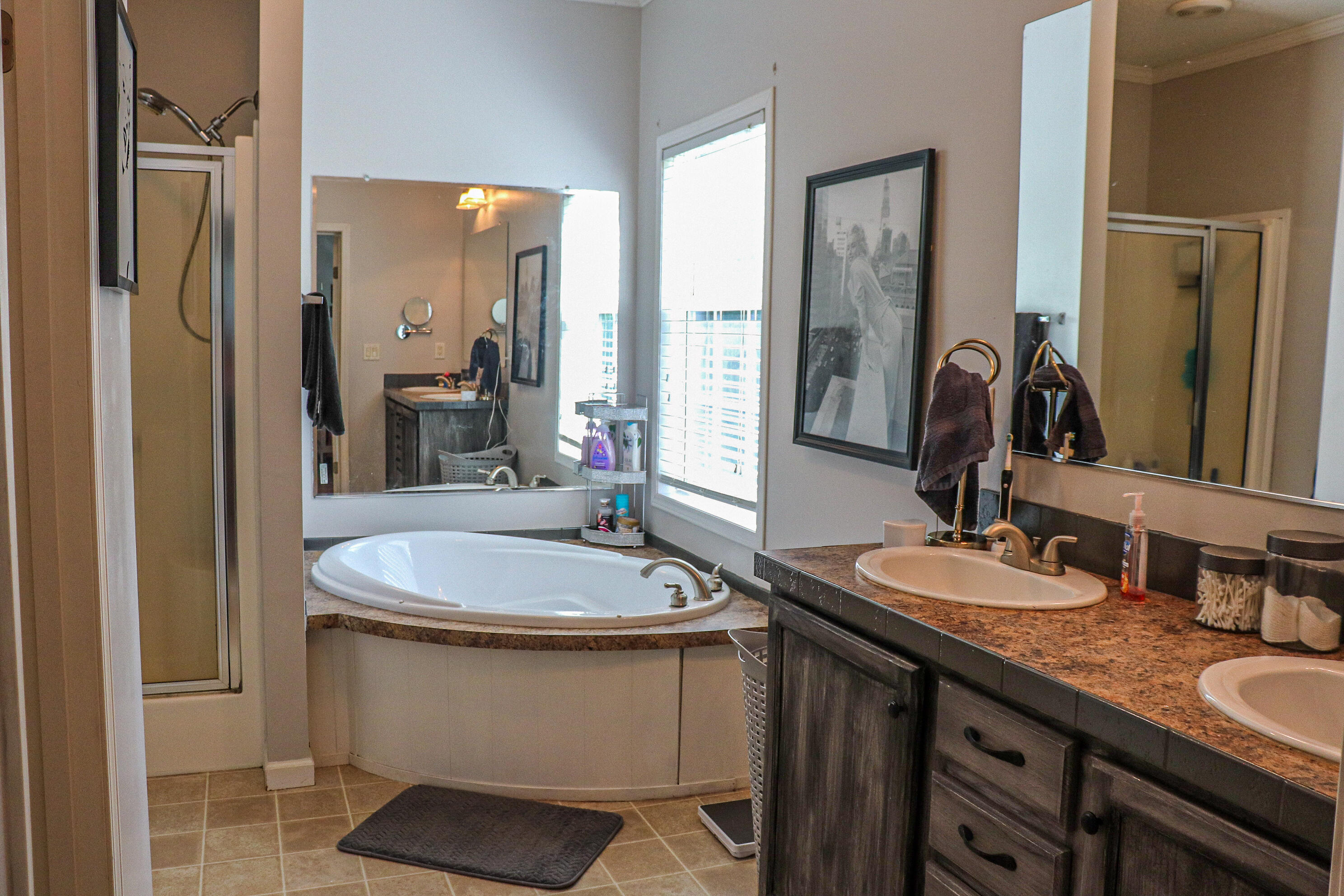 241 Sams Road Southeast Floyd, VA 24091 - Photo 14 of 28 a bathroom with a sink and a mirror