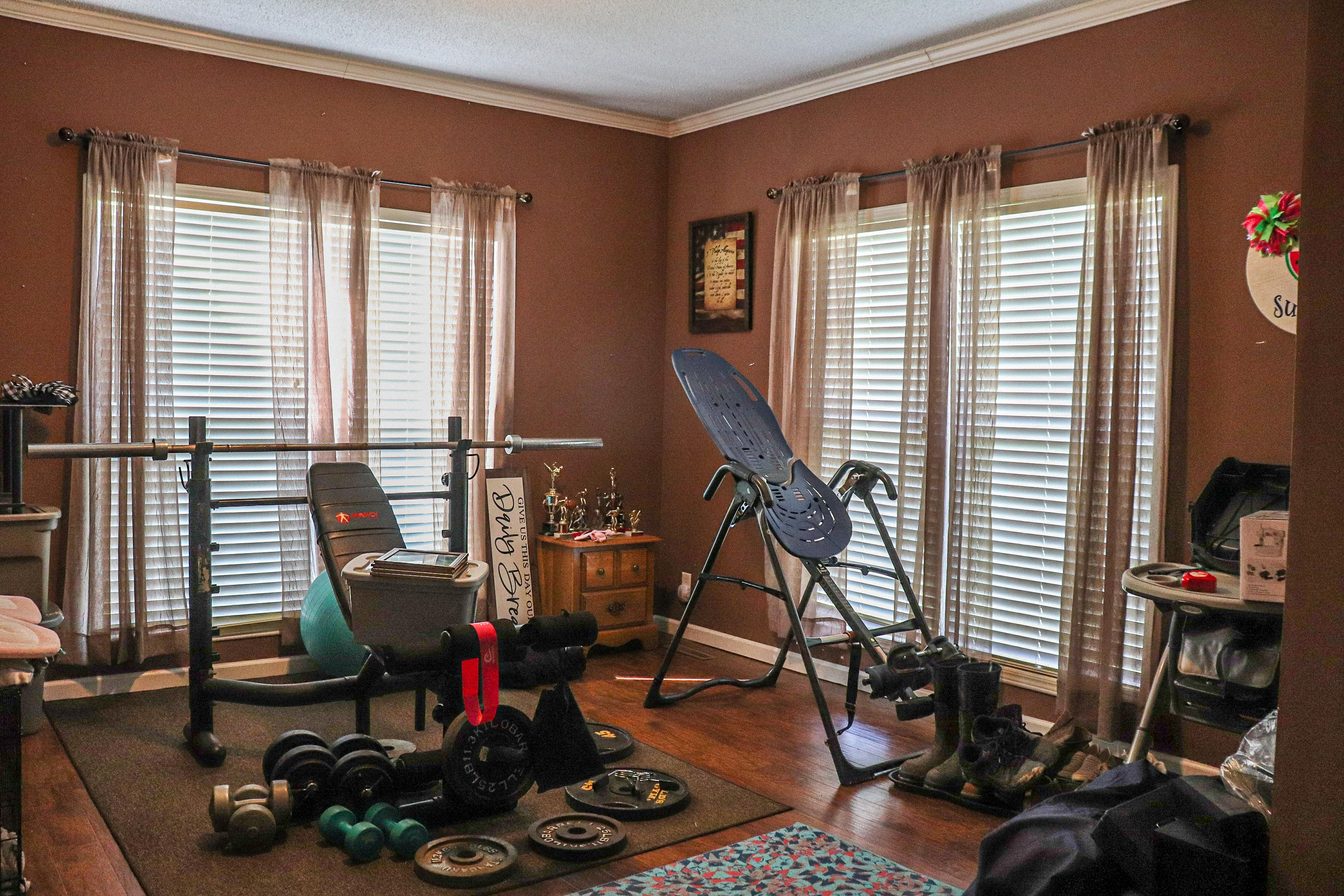 241 Sams Road Southeast Floyd, VA 24091 - Photo 21 of 28 a view of a room with gym equipment