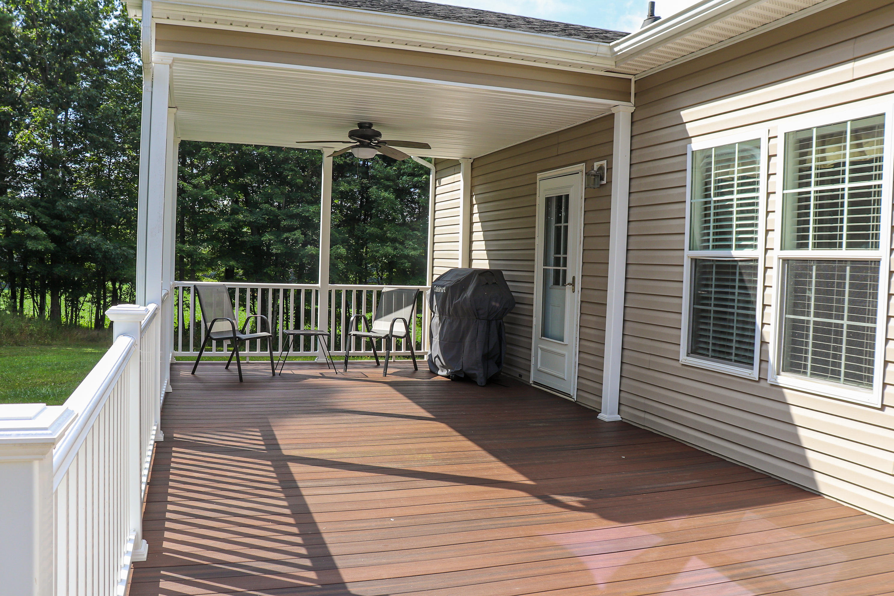241 Sams Road Southeast Floyd, VA 24091 - Photo 5 of 28 a view of a balcony with wooden floor and fence