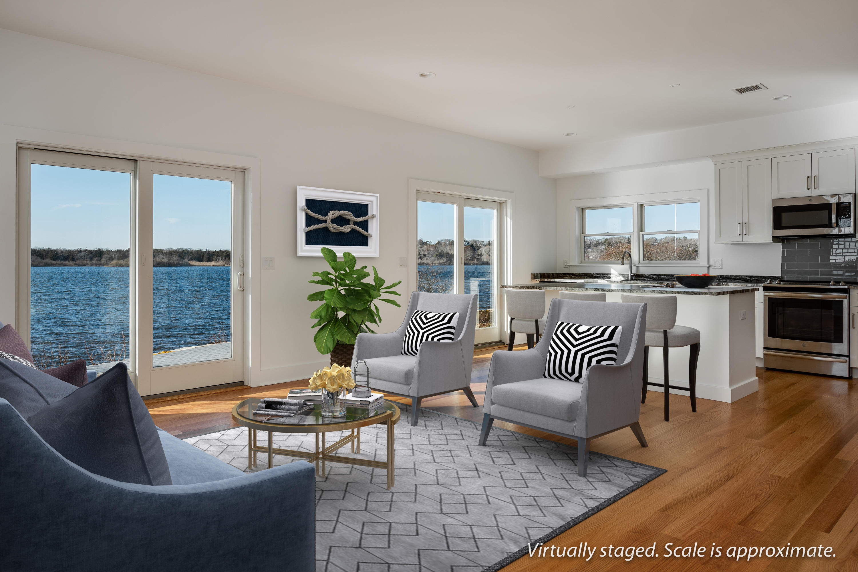 333 Mill Road Falmouth, MA 02540 - Photo 45 of 68 a living room with furniture and a large window