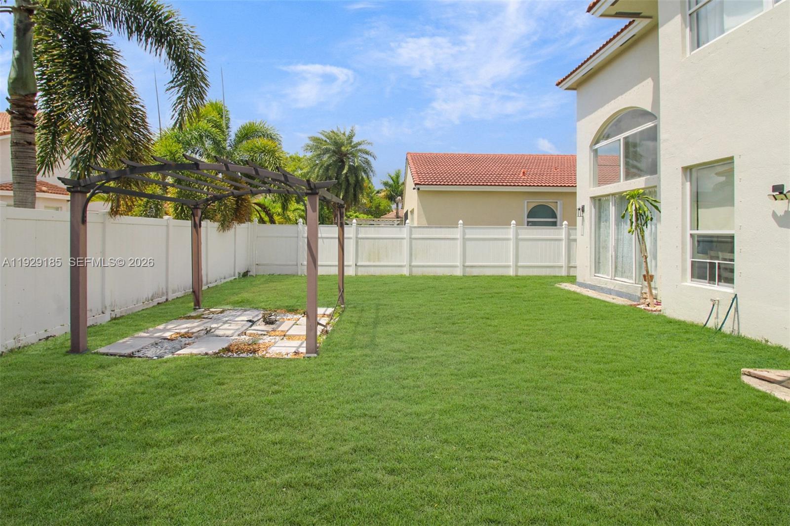 1156 Northeast 37th Place Homestead, FL 33033 - Photo 25 of 35 a backyard of a house with lots of green space