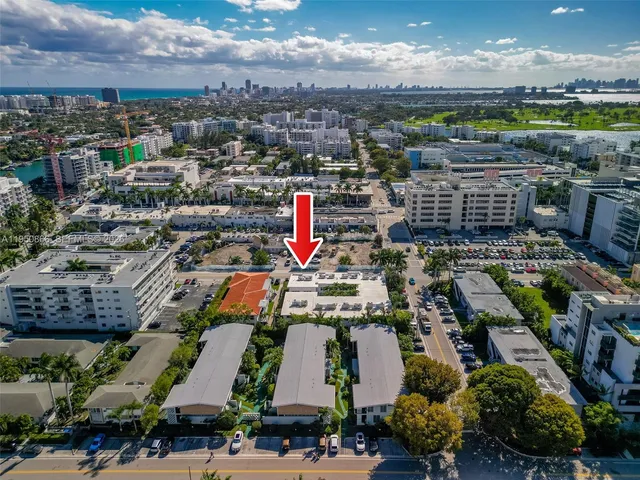 an aerial view of city