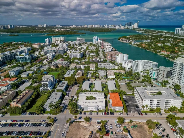 an aerial view of a city with lots of residential buildings