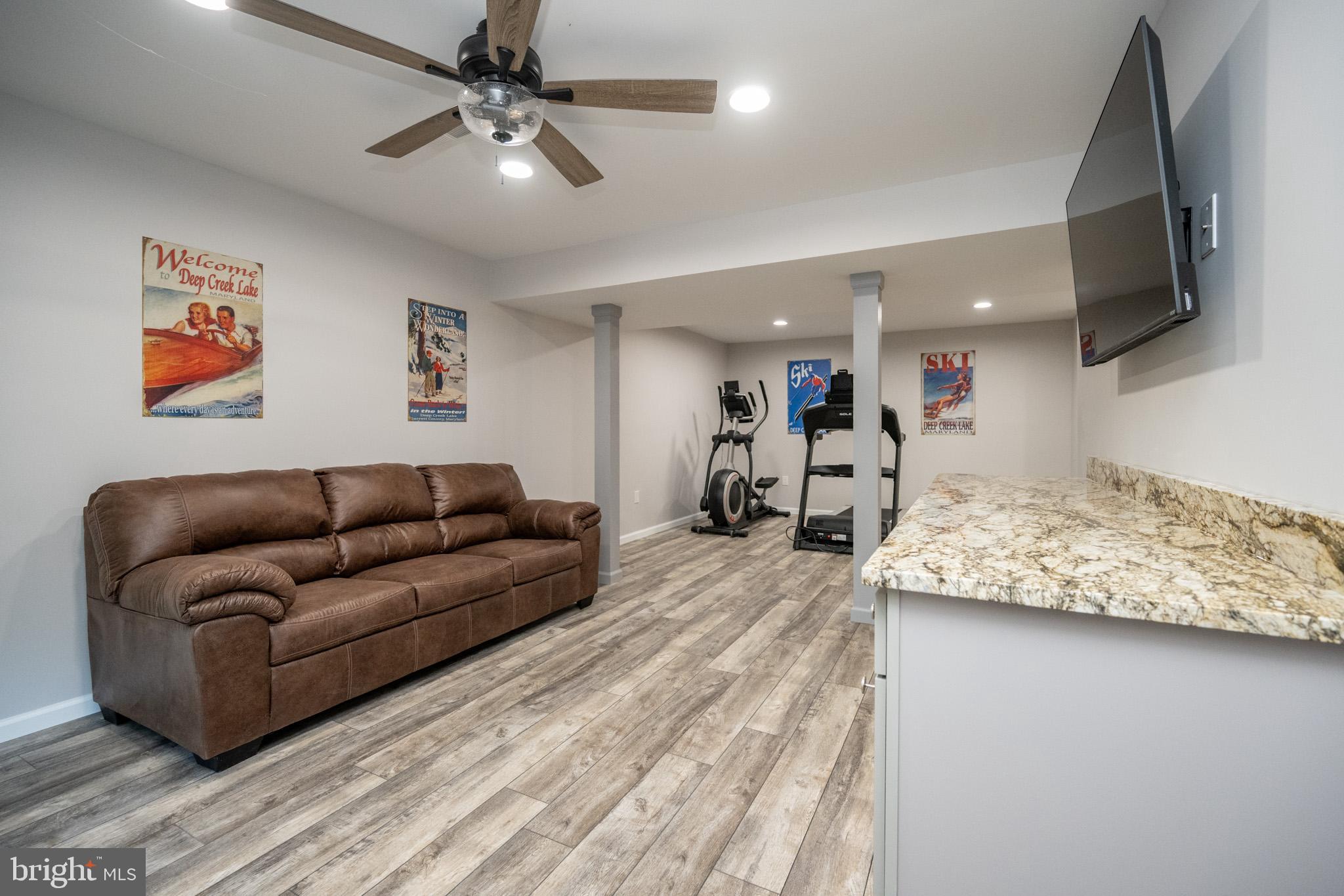 1488 Marsh Hill Road McHenry, MD 21541 - Photo 46 of 64 a living room with furniture and a flat screen tv