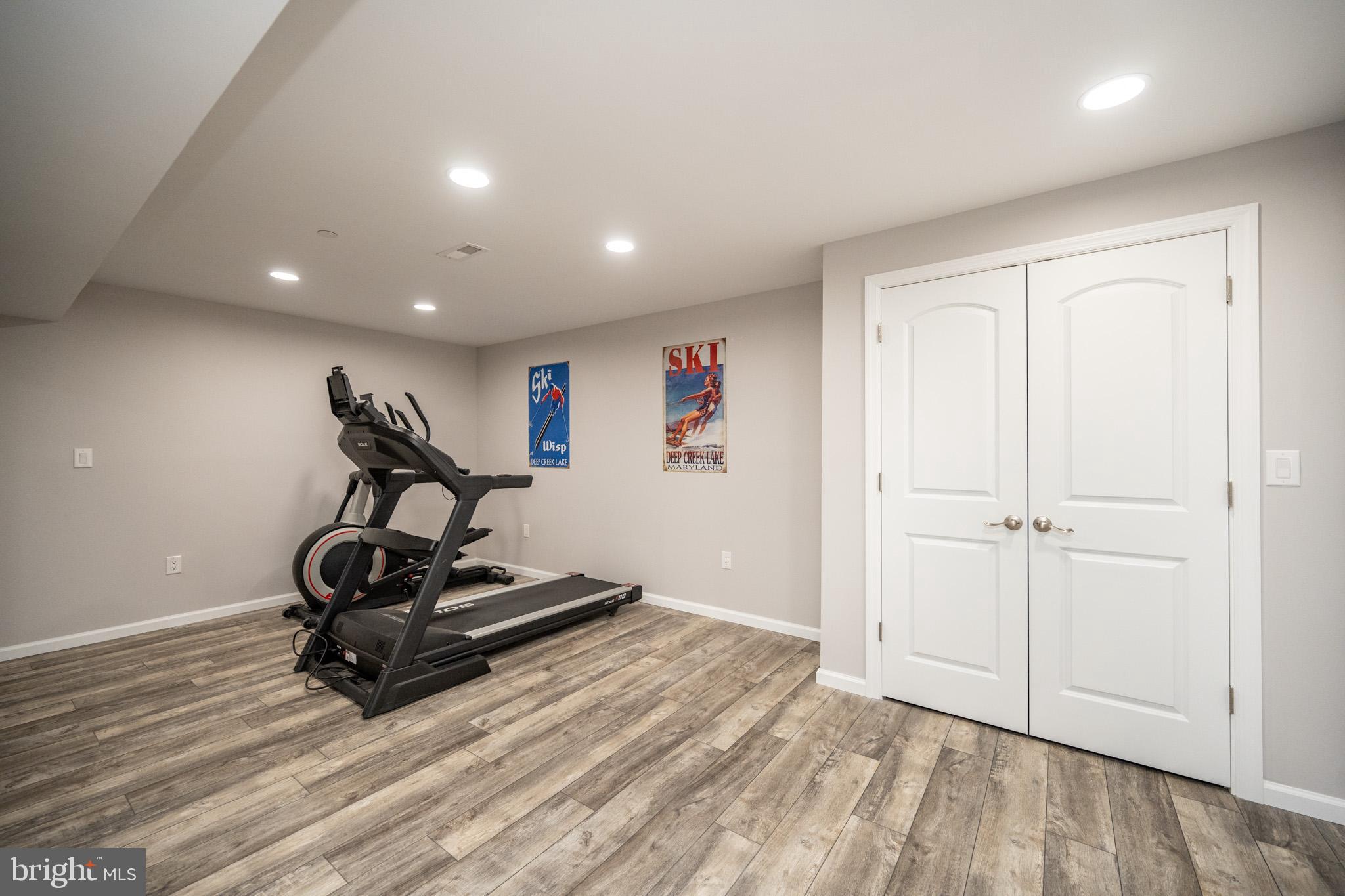 1488 Marsh Hill Road McHenry, MD 21541 - Photo 50 of 64 a view of a room with gym equipment