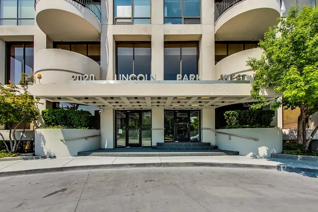 a front view of a building with entryway