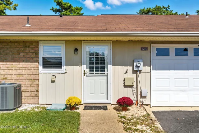 a front view of a house with shower