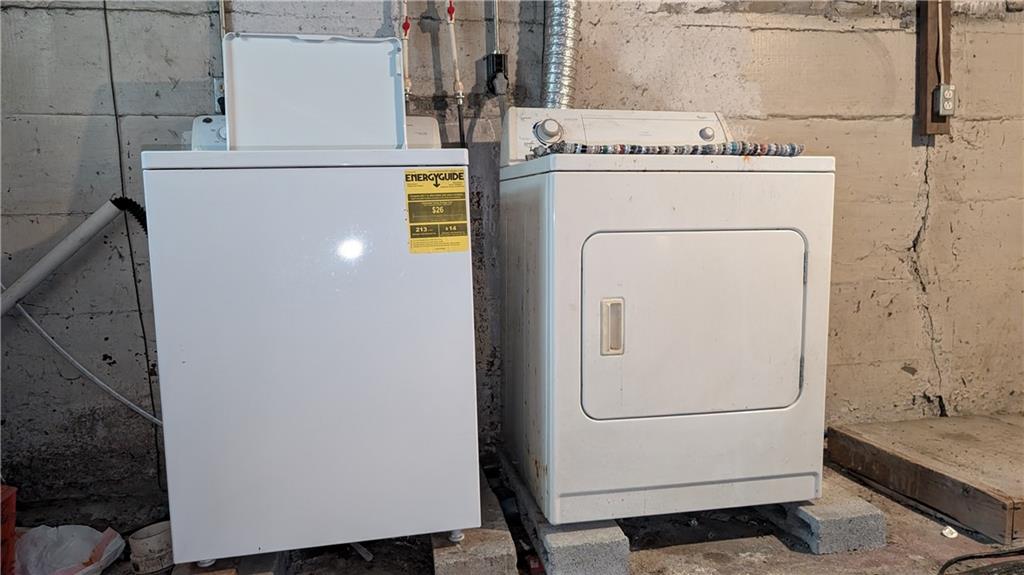 38 Ridge Road Brownsville, PA 15417 - Photo 17 of 18 a utility room with dryer and washer