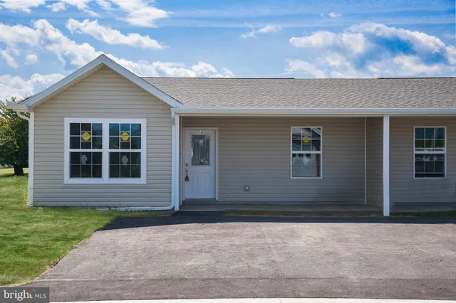 a front view of a house
