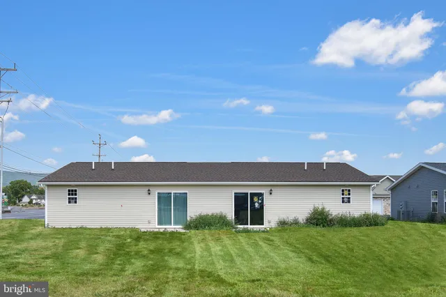 a house view with a garden space