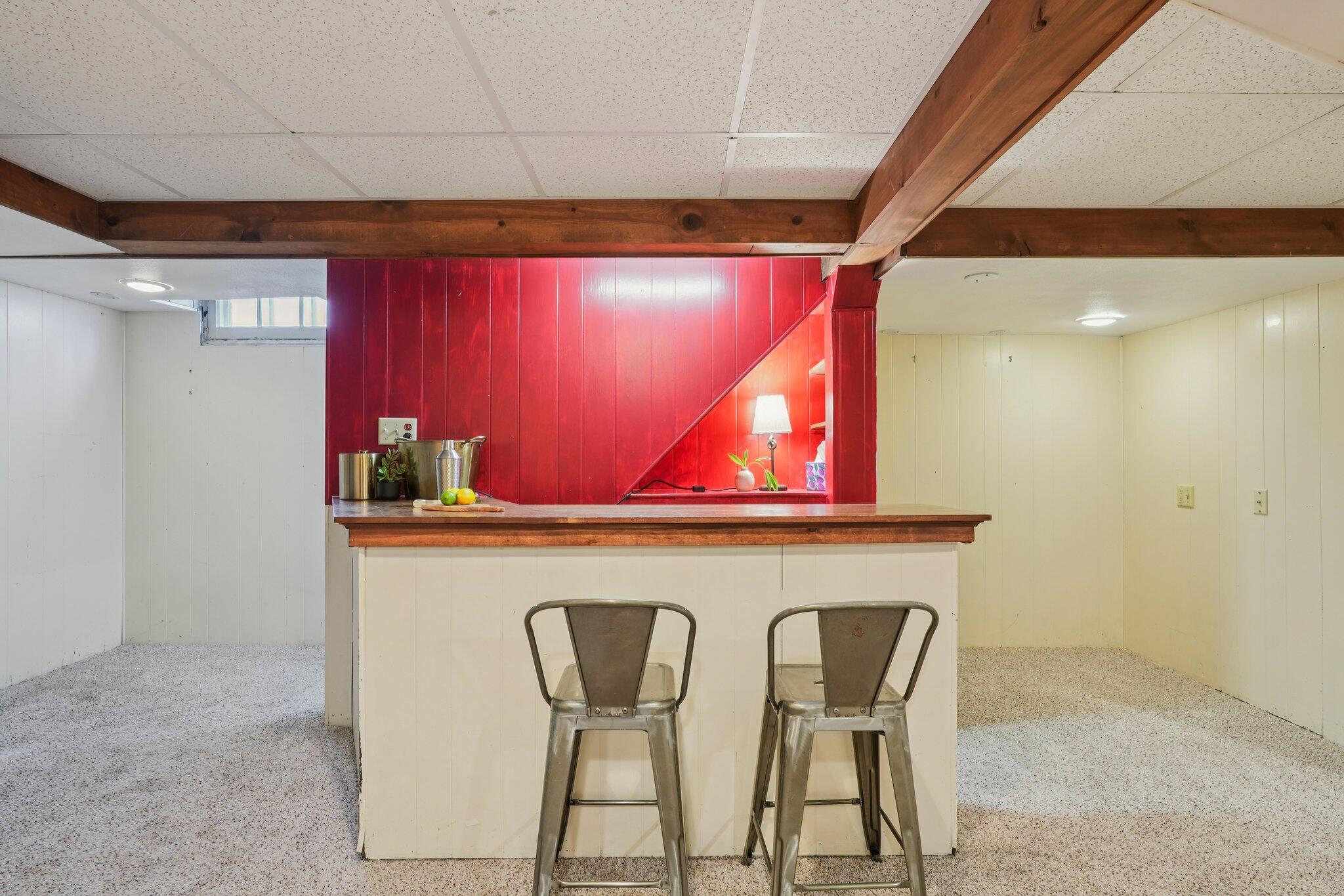 5671 North Bay Ridge Avenue Whitefish Bay, WI 53217 - Photo 26 of 39 Wouldn't be WI without basement bar!