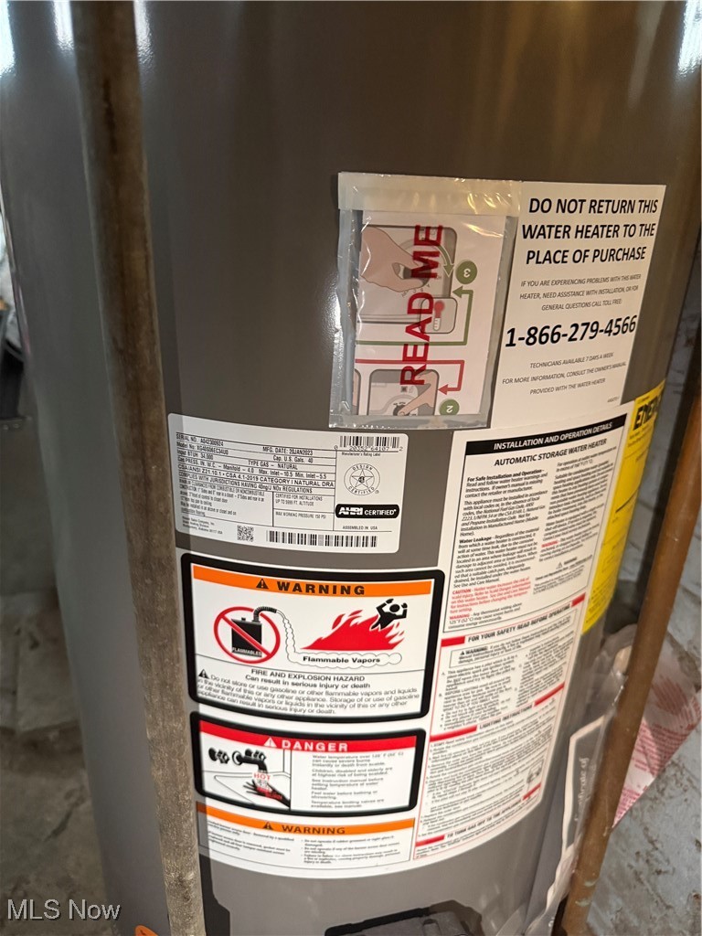 1667 Burgess Road Cleveland, OH 44112 - Photo 26 of 31 Detailed view of water heater