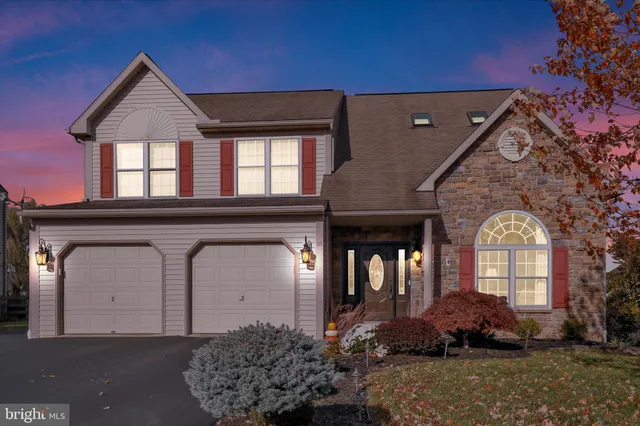 a front view of a house