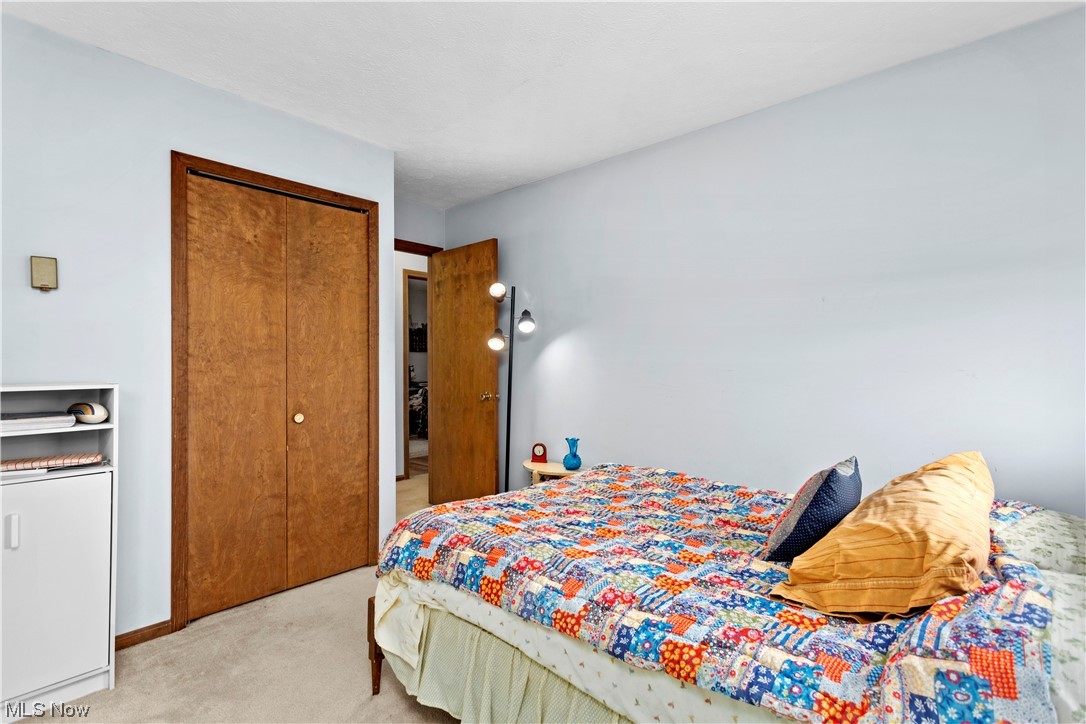 3465 Yost Road Litchfield, OH 44253 - Photo 18 of 27 Bedroom featuring a closet and light carpet
