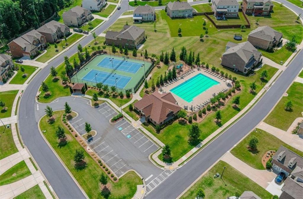 5515 Cheatam Avenue Cumming, GA 30040 - Photo 95 of 99 an aerial view of a house with a garden