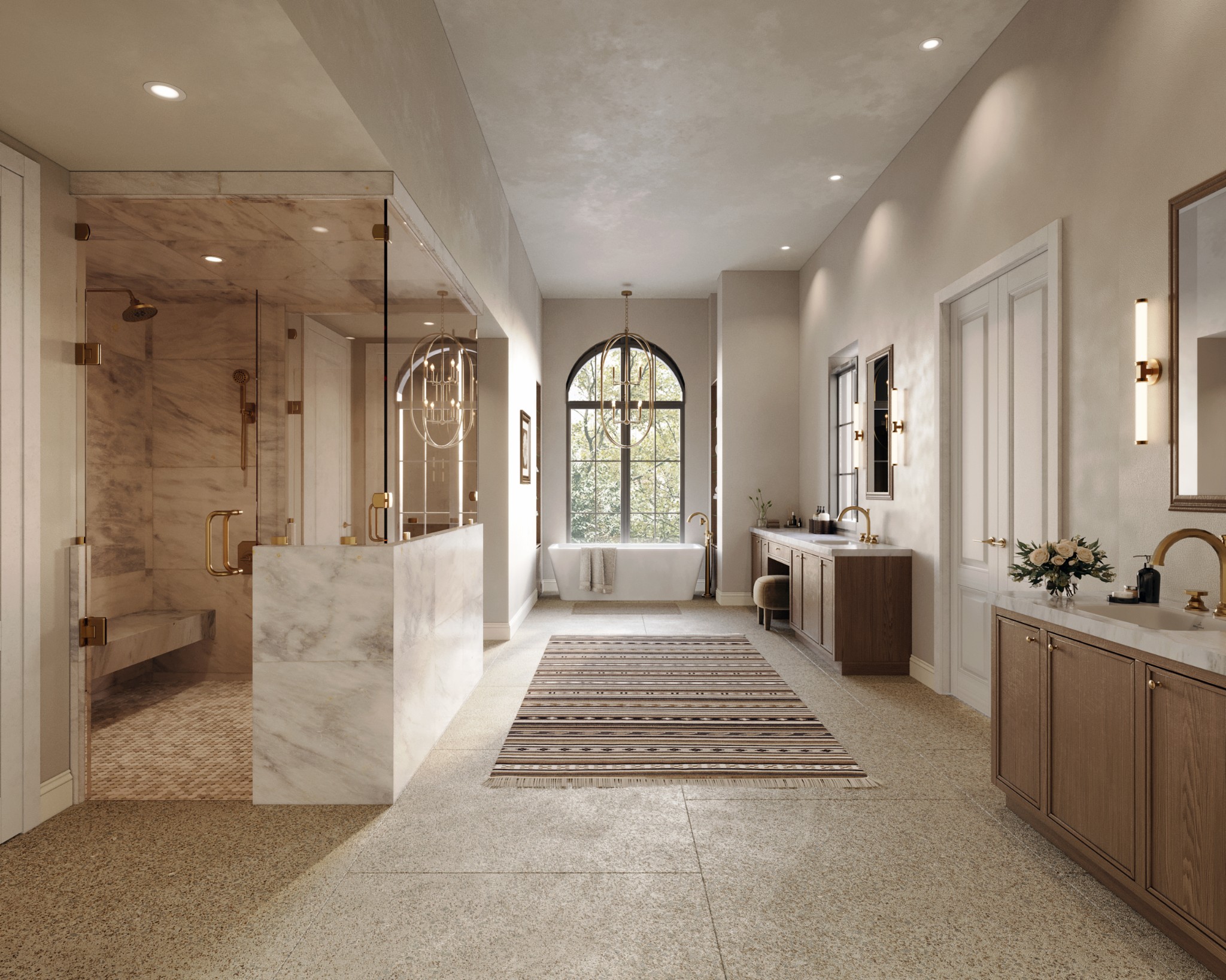 5218 Meadow Lake Road Brentwood, TN 37027 - Photo 13 of 33 a large spacious bathroom with a large tub and shower