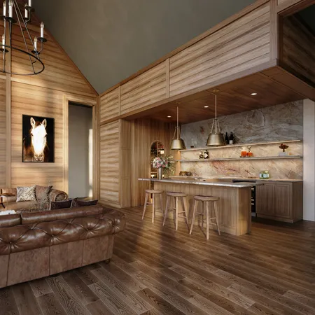 a kitchen with stainless steel appliances granite countertop a stove and a wooden cabinets