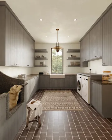 a kitchen with stove a sink and cabinets