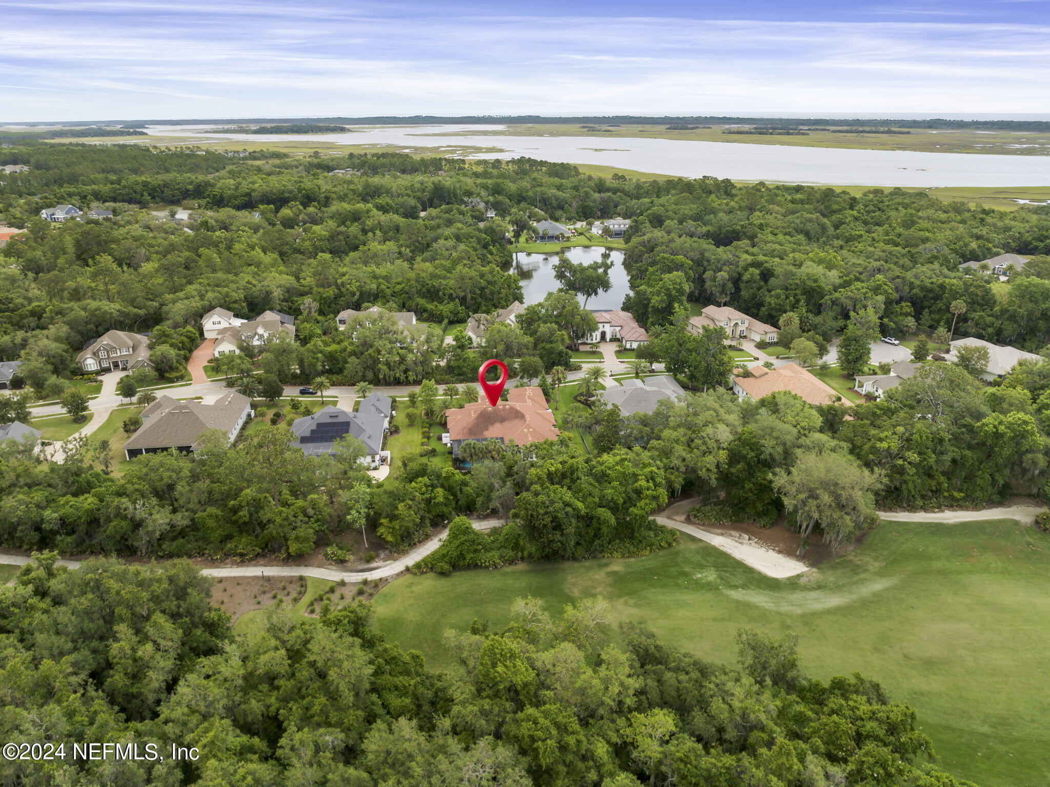 125 Senora Court St. Augustine, FL 32095 - Photo 75 of 109 Drone with Pin