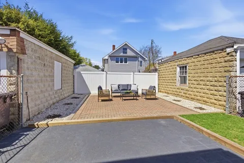 a view of a house with patio