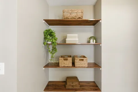 a view of storage and utility room