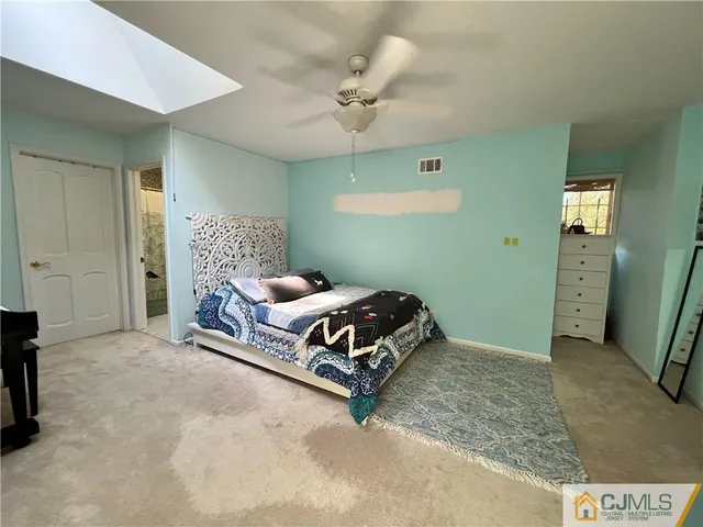 a view of a park with swings