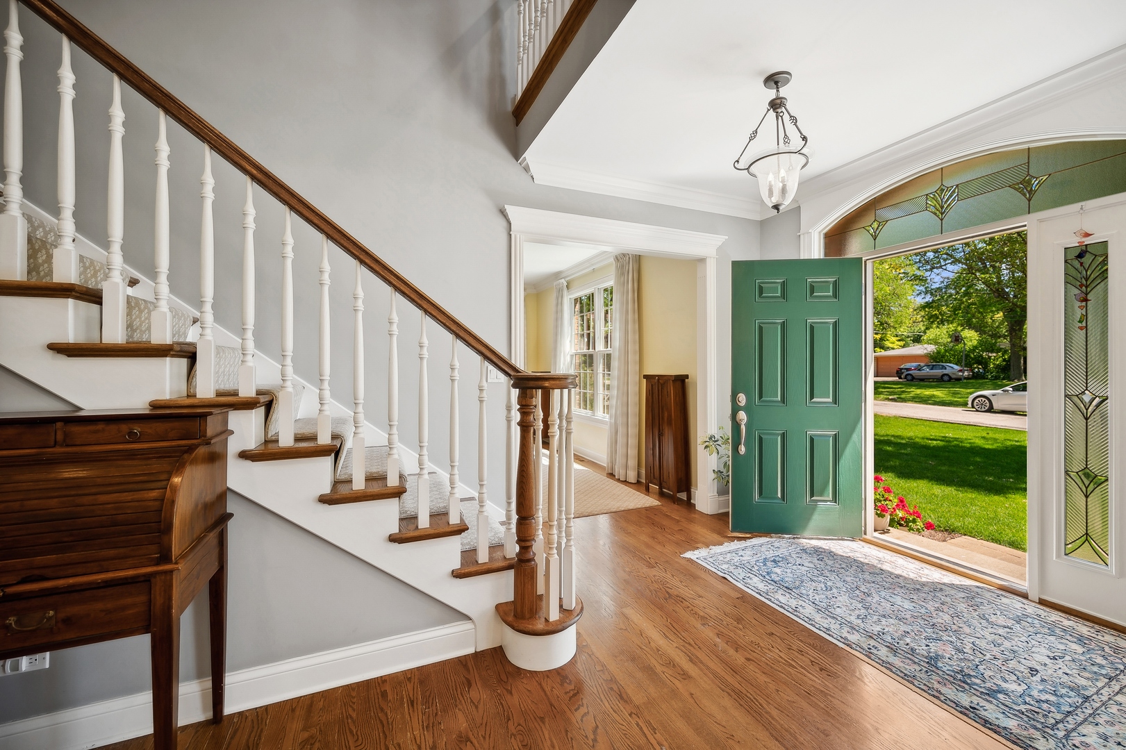 1622 Brandon Road Glenview, IL 60025 - Photo 2 of 31 a view of entryway and hall with wooden floor