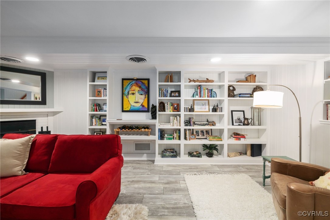 4 Westwick Road Henrico, VA 23238 - Photo 34 of 45 Large build in bookcase, fireplace, hardwood