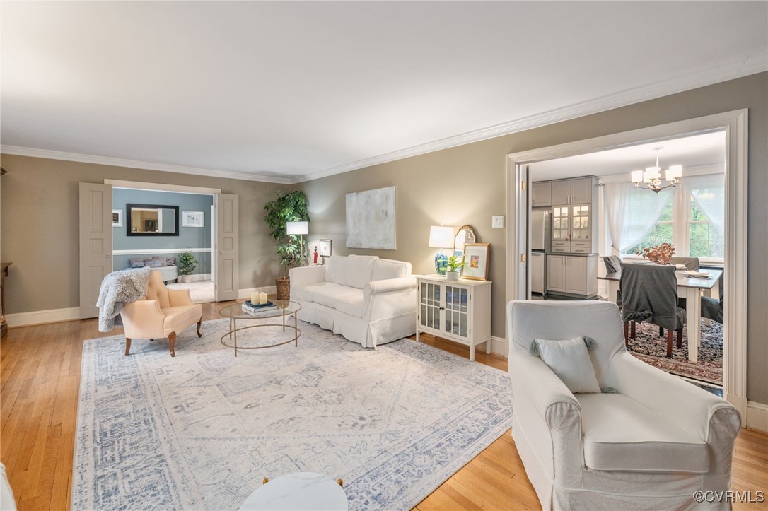 4 Westwick Road Henrico, VA 23238 - Photo 8 of 45 Hardwood, crown, view of kitchen and dining area