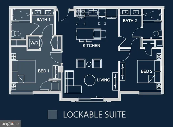 a front view of a building