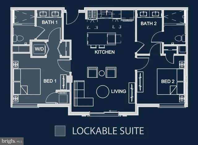 a front view of a building