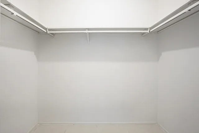 a close up view of closet