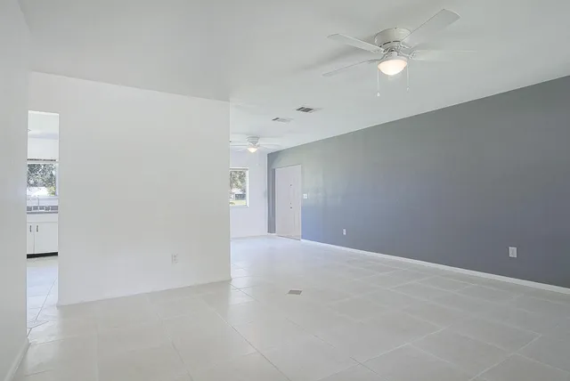 a view of an empty room