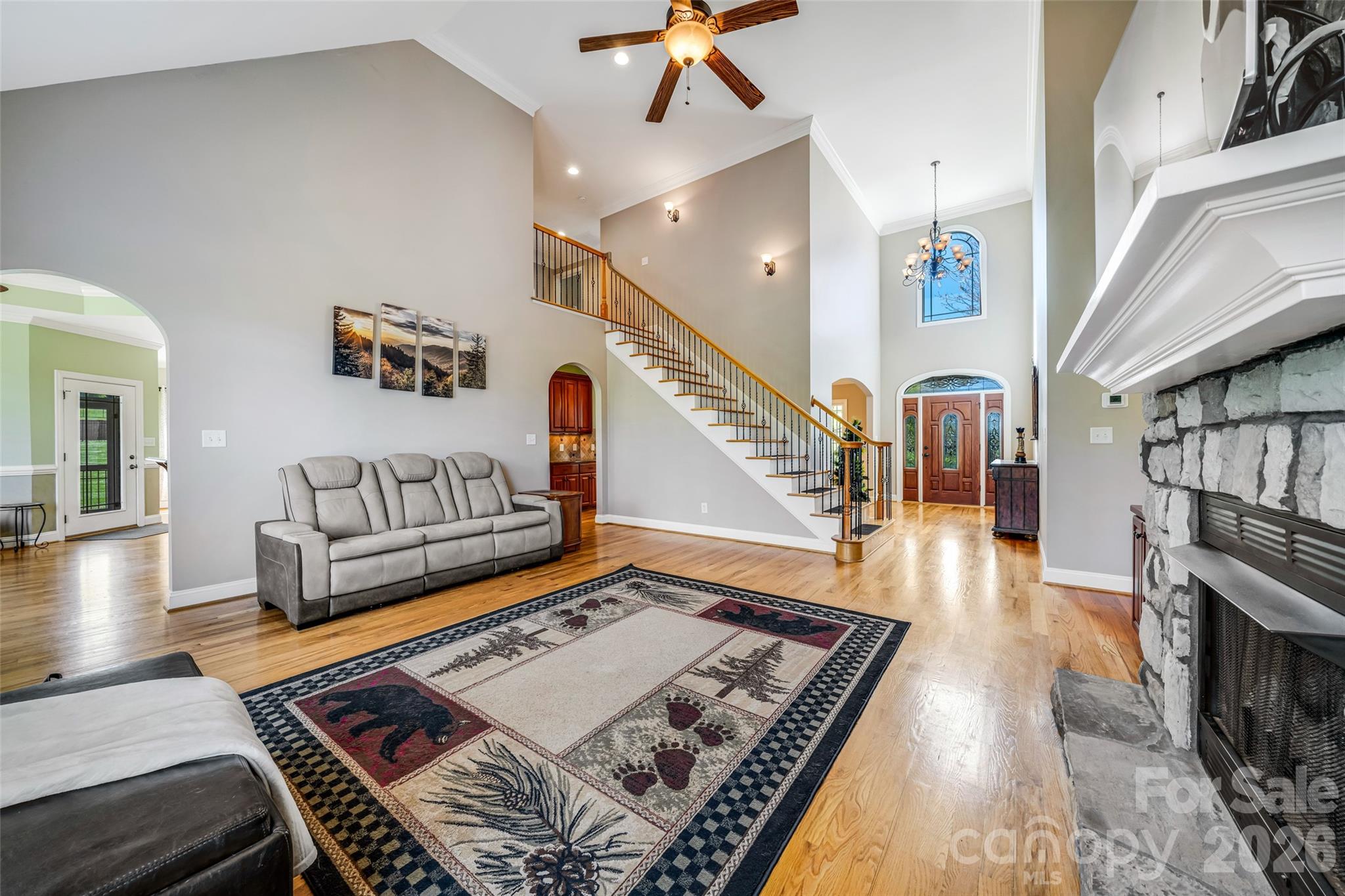 5873 Bakers Point Hickory, NC 28602 - Photo 14 of 48 a living room with furniture and a rug