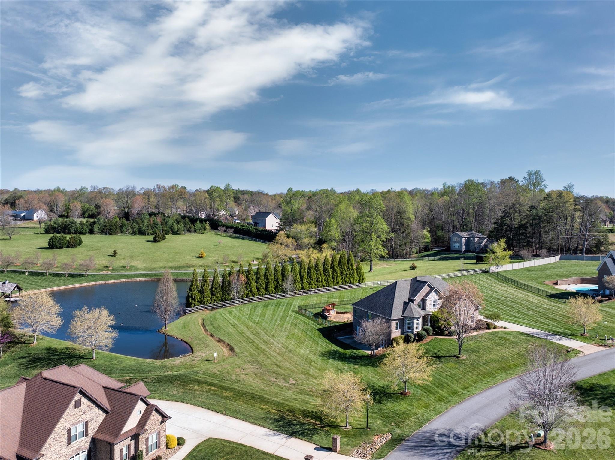 5873 Bakers Point Hickory, NC 28602 - Photo 47 of 48 an aerial view of a house with outdoor space