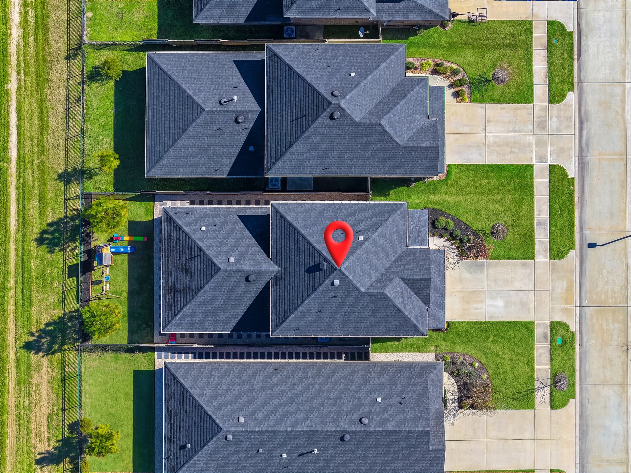 9221 Inland Leather Lane Conroe, TX 77385 - Photo 4 of 47 an aerial view of houses and roads