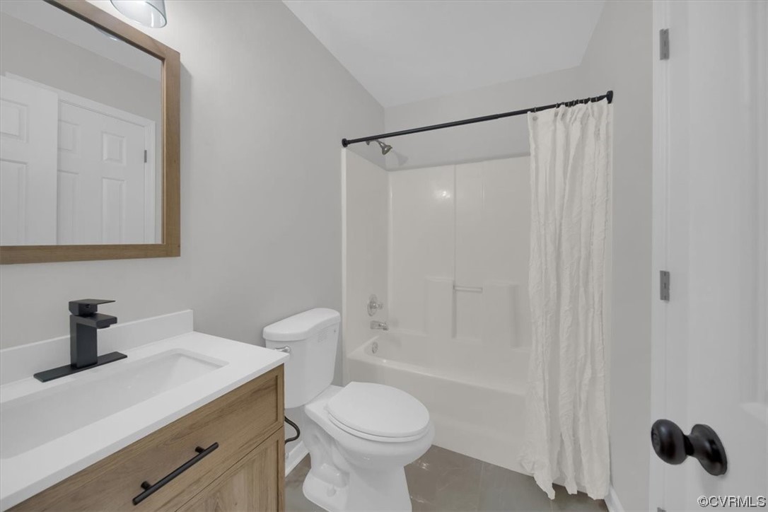 2020 Lone Ridge Drive Powhatan, VA 23139 - Photo 26 of 48 a bathroom with a sink a toilet and shower