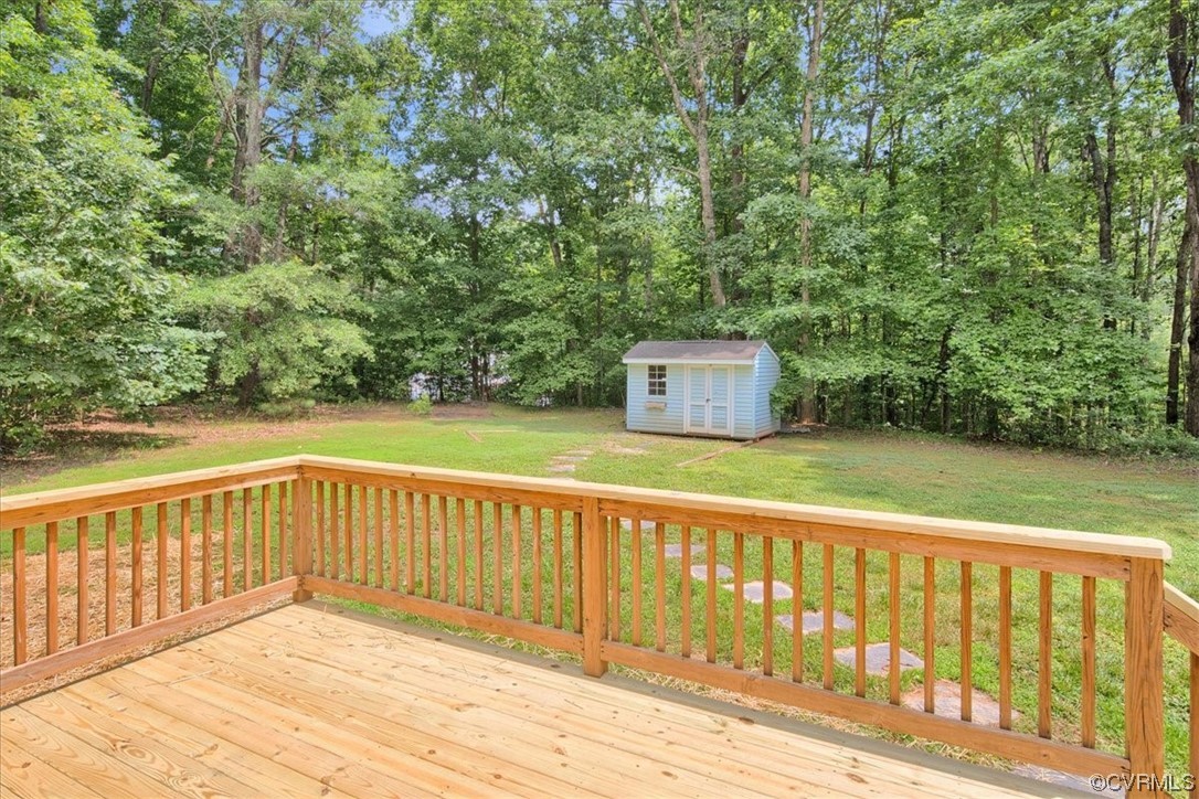 2020 Lone Ridge Drive Powhatan, VA 23139 - Photo 30 of 48 a view of a wooden deck