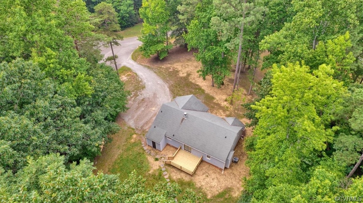 2020 Lone Ridge Drive Powhatan, VA 23139 - Photo 40 of 48 an aerial view of a house with yard