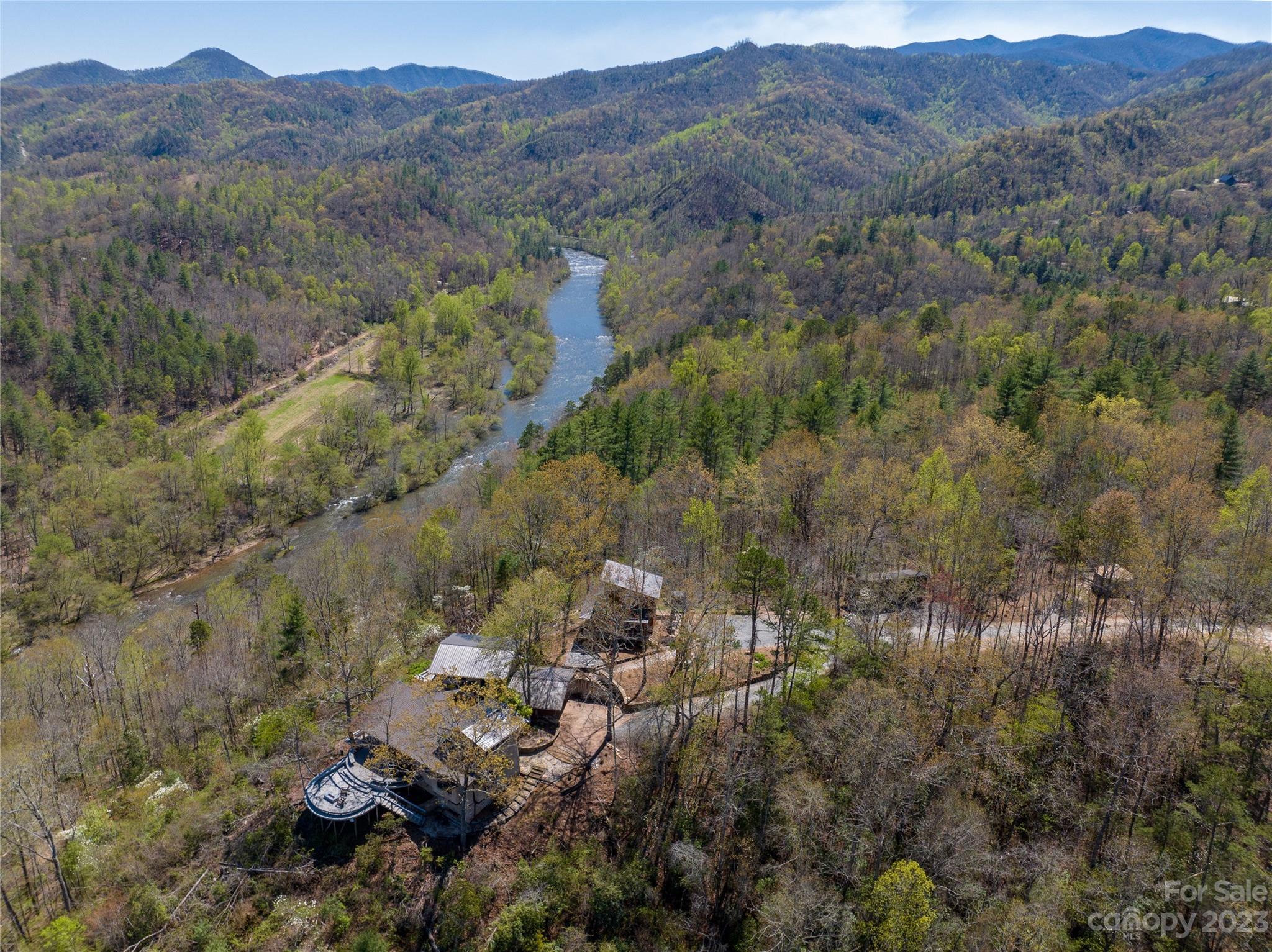 5013 Needmore Road Bryson City, NC 28713 - Photo 48 of 48 an aerial view of residential house and green space