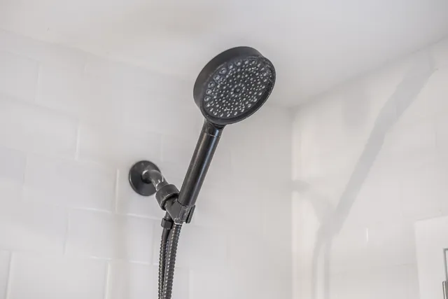 a close up of a mirror