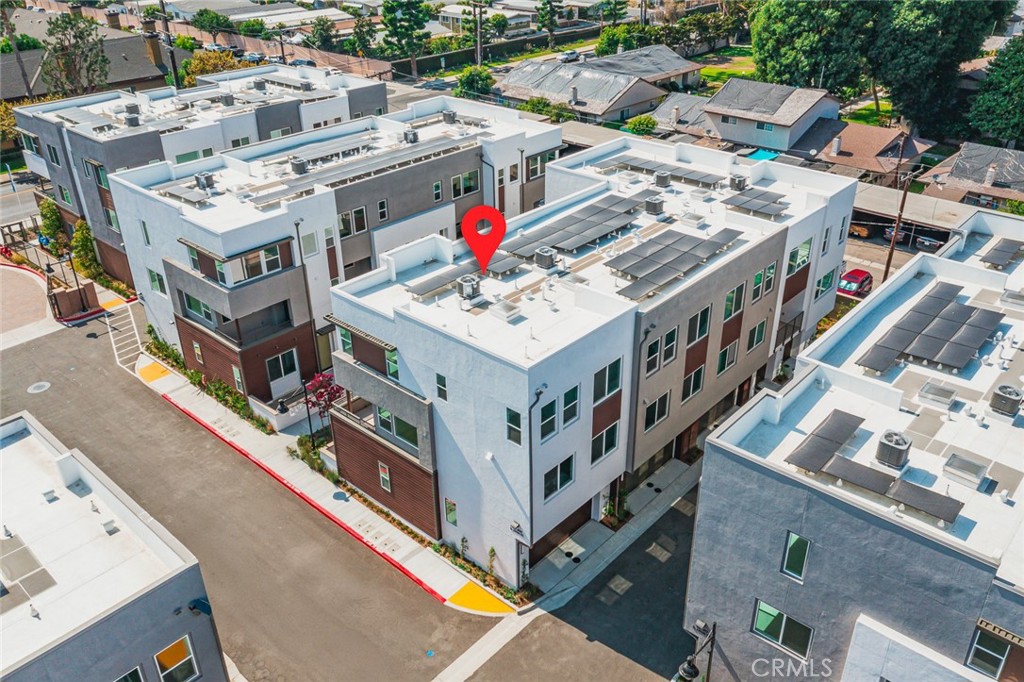 609 South Lyon Street Santa Ana, CA 92705 - Photo 28 of 36 an aerial view of a building with a city street