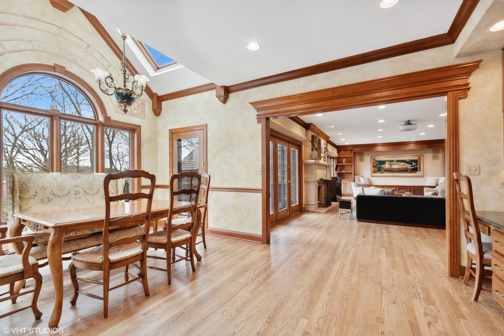 211 Otis Road Barrington Hills, IL 60010 - Photo 16 of 68 a view of a dining room with furniture and wooden floor