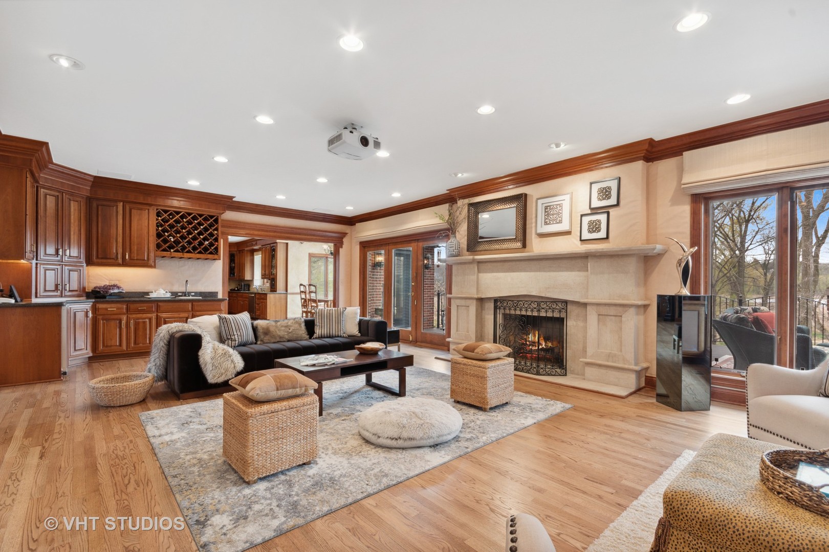 211 Otis Road Barrington Hills, IL 60010 - Photo 19 of 68 a living room with furniture or fireplace and a wooden floor