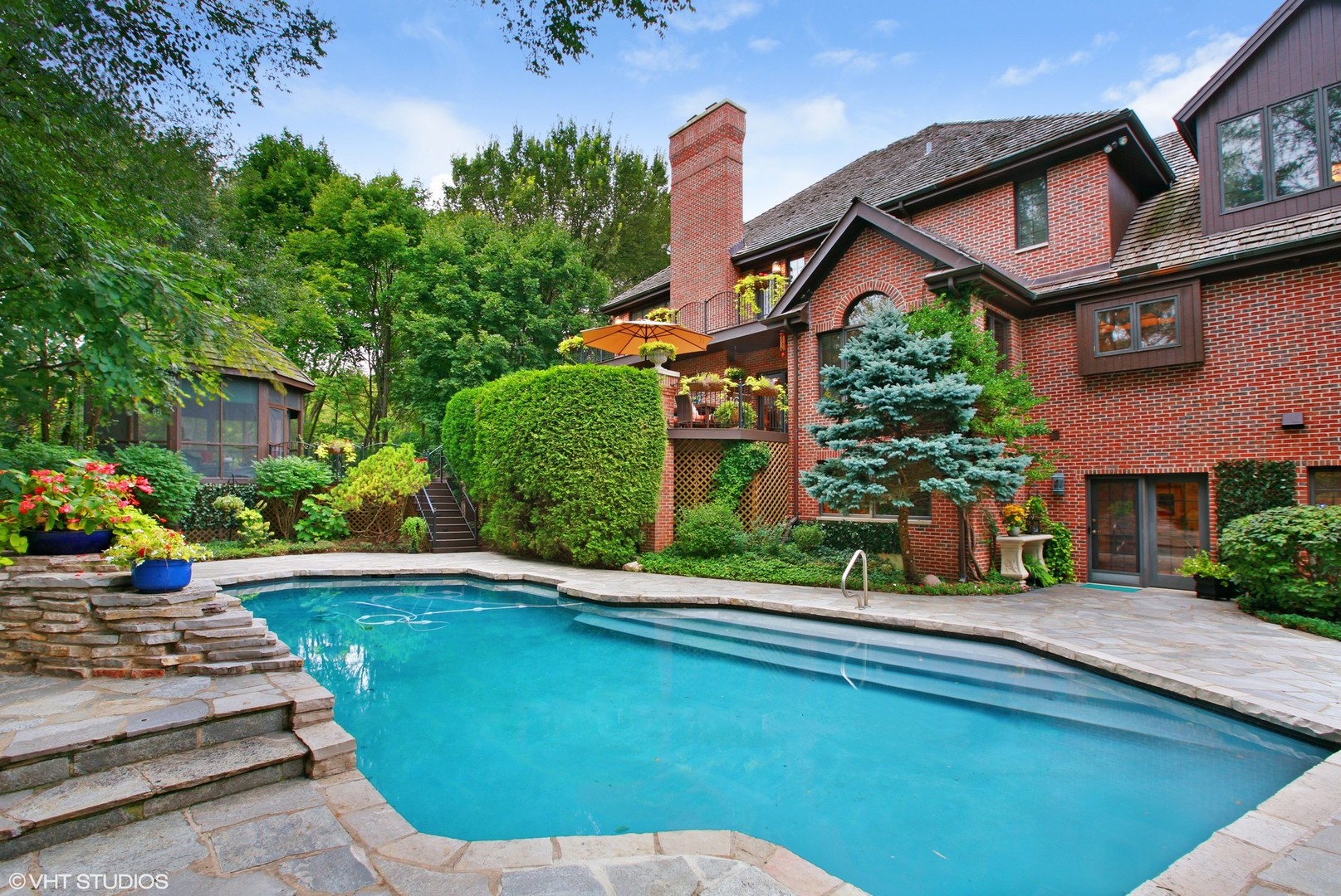 211 Otis Road Barrington Hills, IL 60010 - Photo 3 of 68 a view of a house with a swimming pool