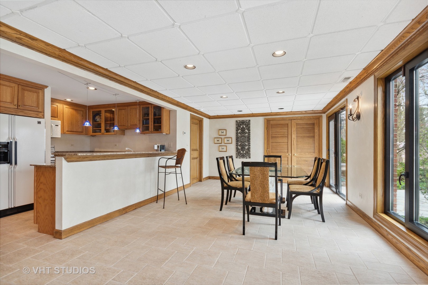 211 Otis Road Barrington Hills, IL 60010 - Photo 40 of 68 a view of a dining room with furniture window and outside view