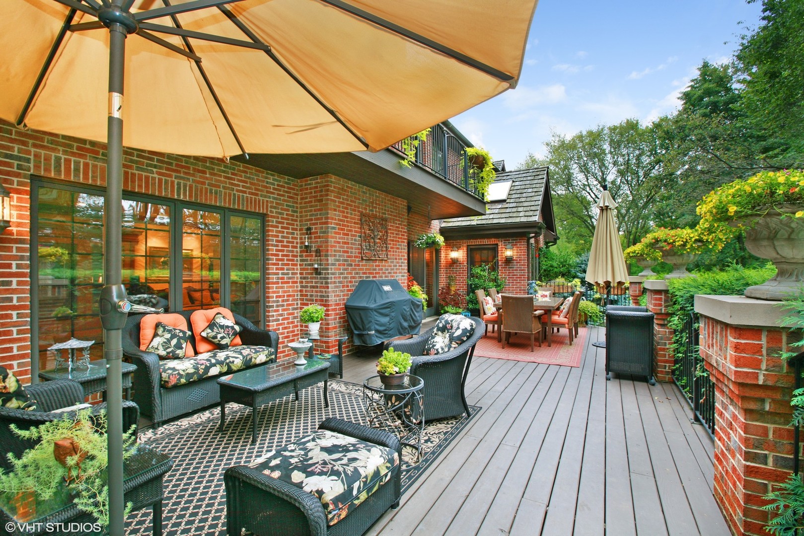 211 Otis Road Barrington Hills, IL 60010 - Photo 51 of 68 a outdoor living space with furniture and garden view