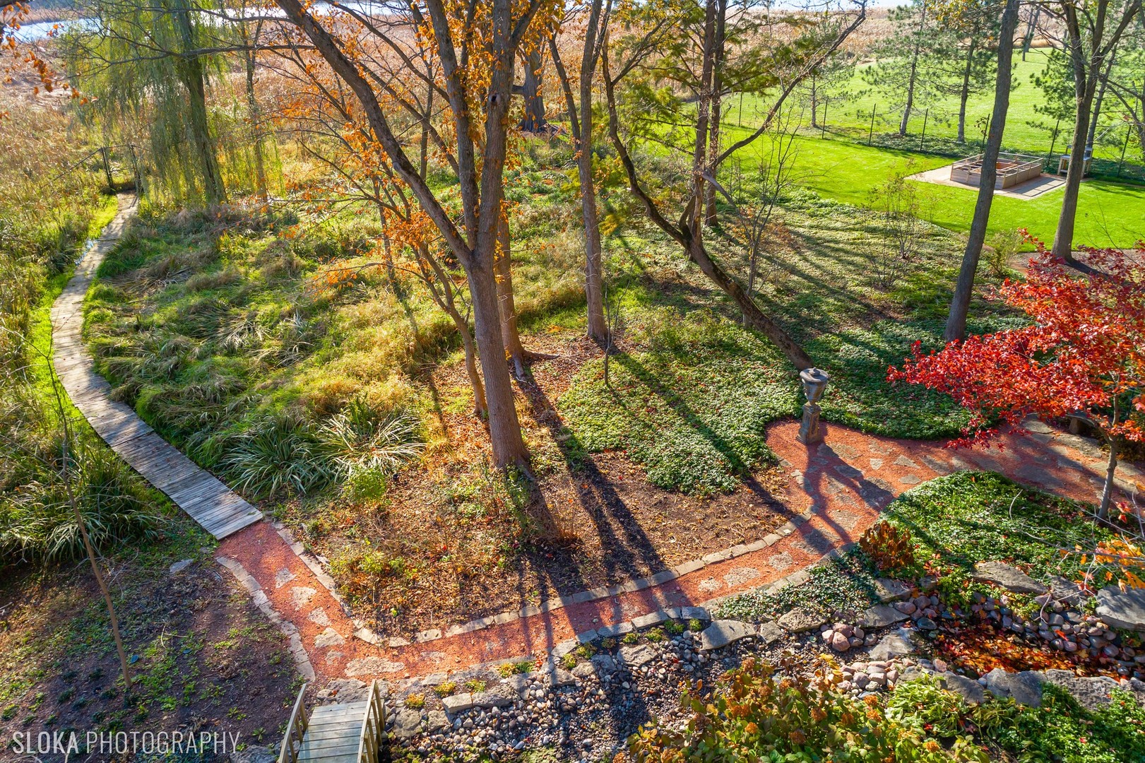 211 Otis Road Barrington Hills, IL 60010 - Photo 58 of 68 a view of a yard with plants and large trees