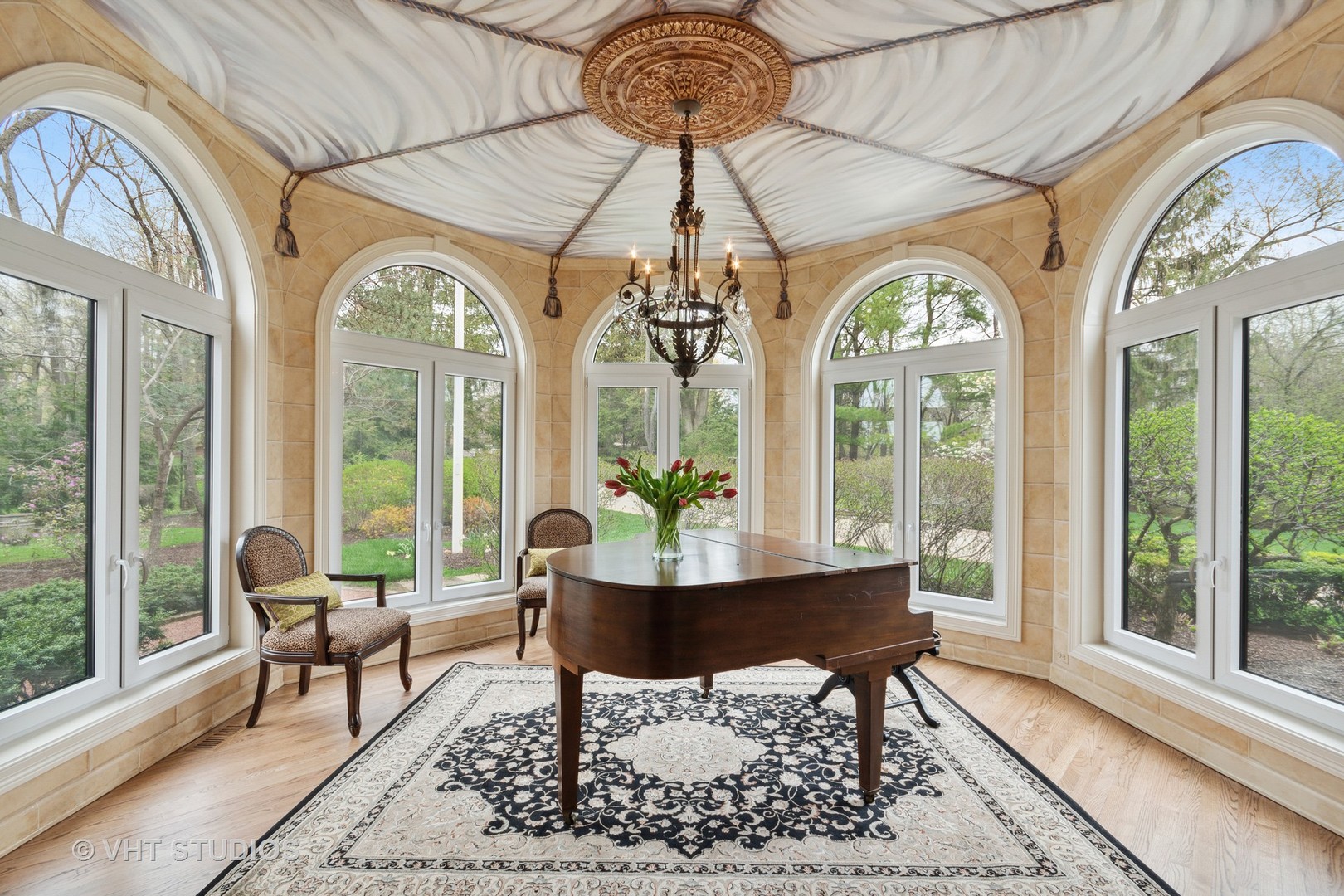 211 Otis Road Barrington Hills, IL 60010 - Photo 10 of 68 a living room with furniture and a large window