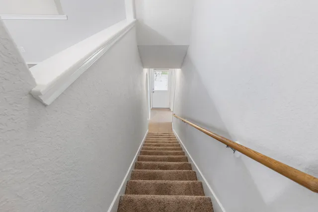 a view of a room with rack on the wall